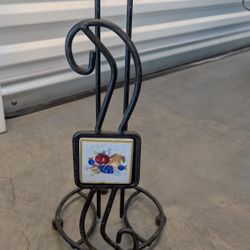 Metal with Tile Paper Towel Holder