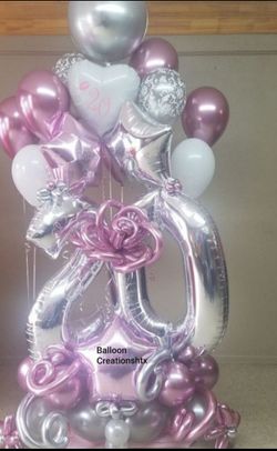 Balloon number bouquet