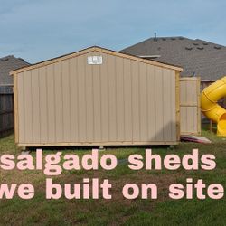 Salgado sheds we built on site For more information text or call (contact info removed)