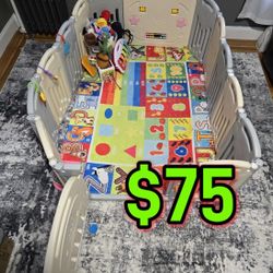 Baby PLAY-PEN LARGE (BRAND- UANLAUO ) ANTI-SLIP BASE
