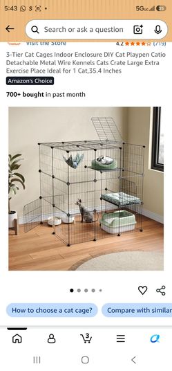 Cat Cage 35.4"L x 31.5"W x 35.4"H