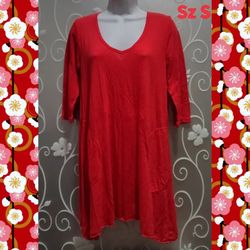 WOMENS THIN LIGHTWEIGHT TUNIC TOP SIZE S
