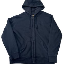 Timberland Men’s Vintage Black Hoodie Jacket Size XL