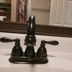 Bathroom Moen  Faucet- Brushed Bronze