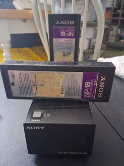 Sony BC-1WB Battery Charger + 2x Sony NP-1B NP Batteries - $60 OBO