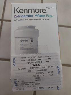 Kenmore Refrigerator water filter