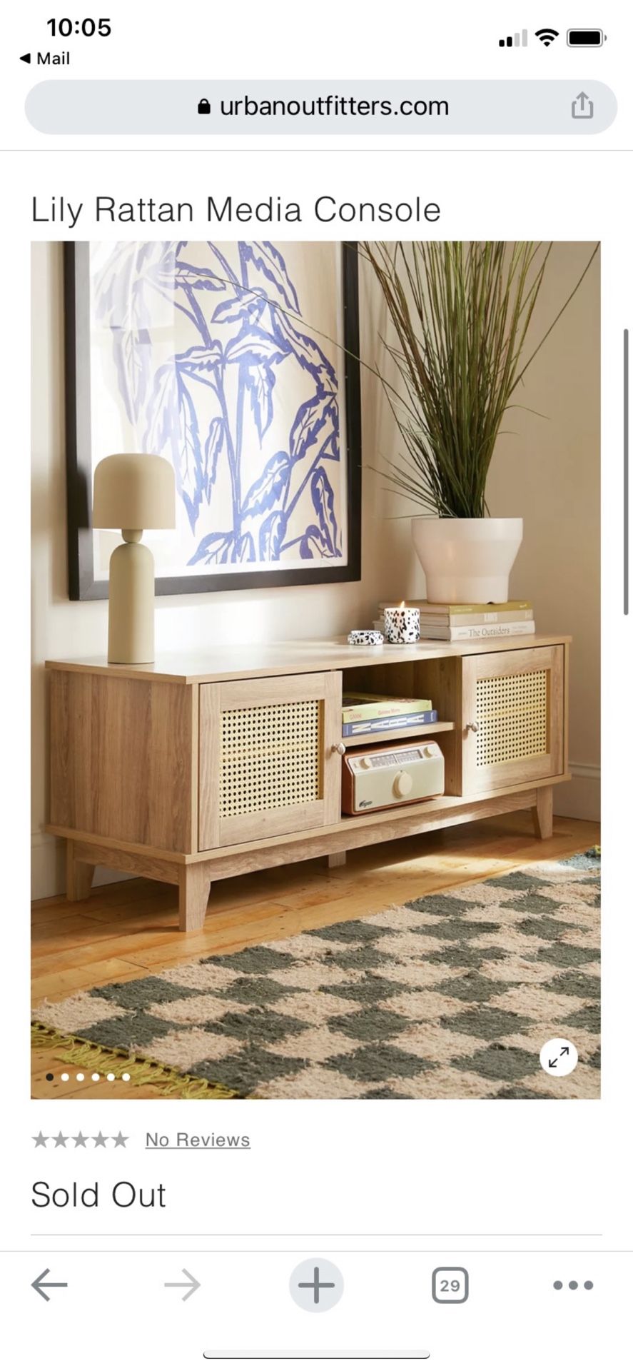 *Pending* Urban Outfitters Lily Rattan TV Console Brand New In Box