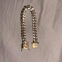 999 Silver Cuban Link Bracelet 