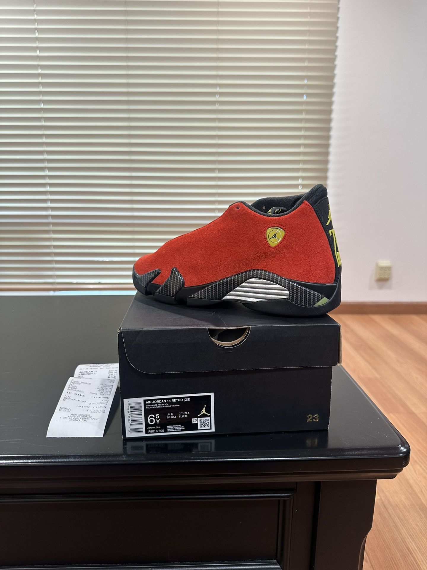 Jordan 14s Ferrari kids GS 6.5y