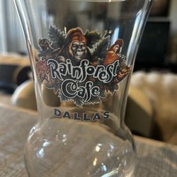 Rainforest Cafe Dallas Glass 8” 
