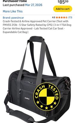 Pawsincar 🐾 Expandable Pet Carrier  🐶