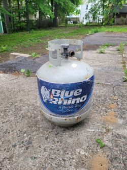 Propane tank blue rhino empty