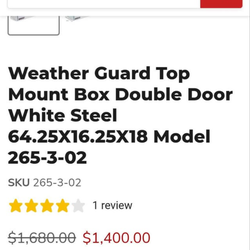 Ladder rack and side boxes