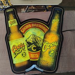 Coors Beer Lighted Sign