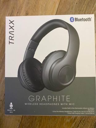 TRAXX Graphite Bluetooth Headphones With Mic