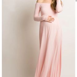 Pink Blush Maternity Dress 