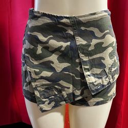 Women’s Camo Denim Skirt $45 