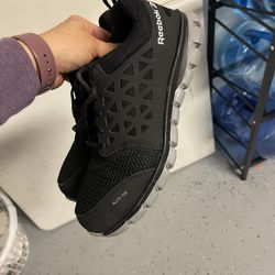 Reebok brand work shoe Steel Toe, women's size 10. and 2 more free