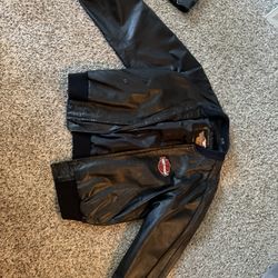 Black Harley Davidson Medium Sized Leather Jacket