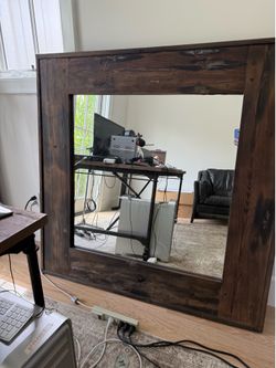 Reclaimed Boat Wood Mirror