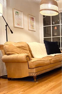 Genuine leather couch (Used)