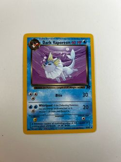 Pokémon Dark Vaporeon - Team Rocket (TR) NON-HOLO Pokemon