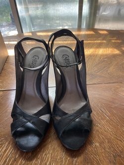 Black Strap Heels