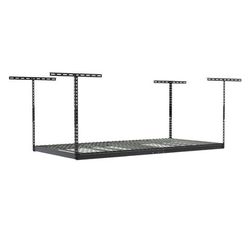 NIB SafeRacks 4x8 ft overhead garage rack & accessories kit, white