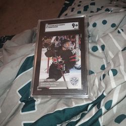 SGC 9 Mint 2023 Upper Deck Connor Bedard Chicago Black Hawks Rookie Card 