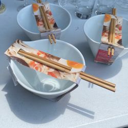 Deep New Noddle Bowl With Chop Stick