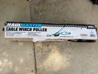 HAUL-MASTER 2,000 LB Heavy-Duty Cable Winch Puller – 1 Ton