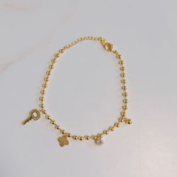 Gold Plated Charm Bracelet