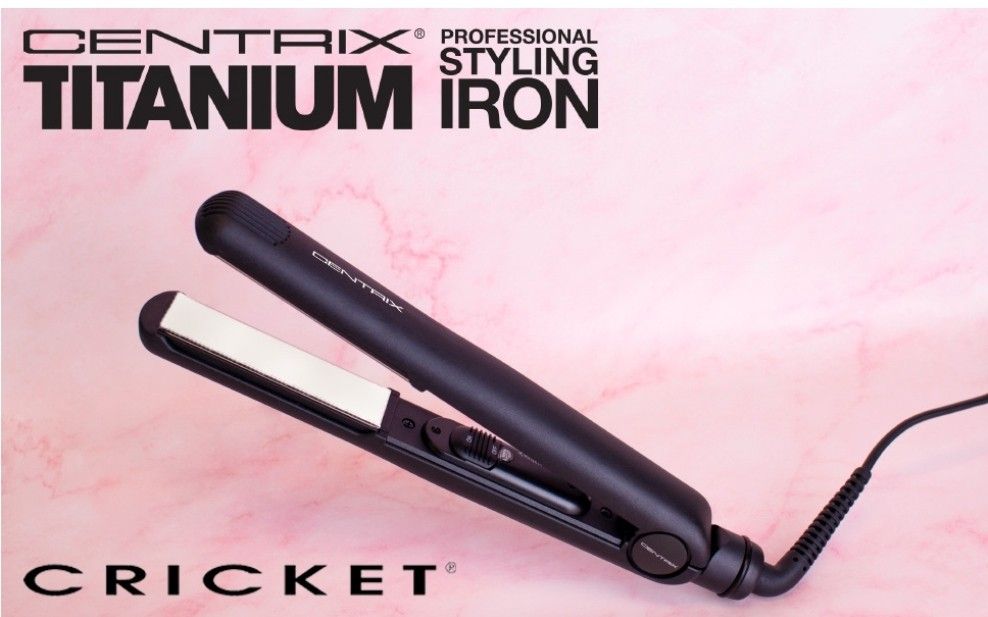 Cricket Centrix Titanium Styling Iron Professional Hair Straightener Flat Iron