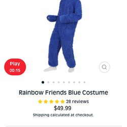 Blue From Rainbow Friends Costume