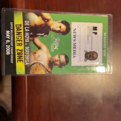 Oscar De La Hoya Vs Mayorga Boxing Pass Credential 