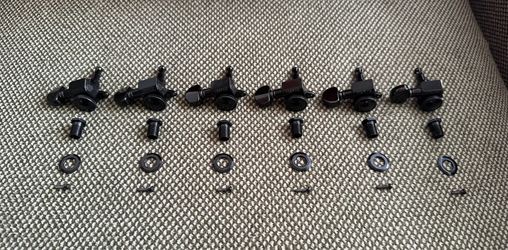 Grover Inline Locking Tuners - For Reversed Headstocks/Left Handed Guitars