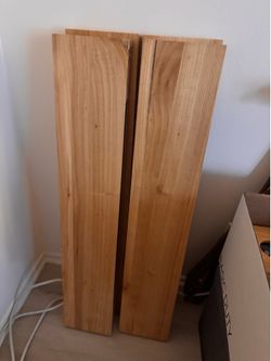 4 floating shelves with brackets
