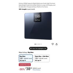 Brand new 550lb Capacity Digital Bathroom Scale