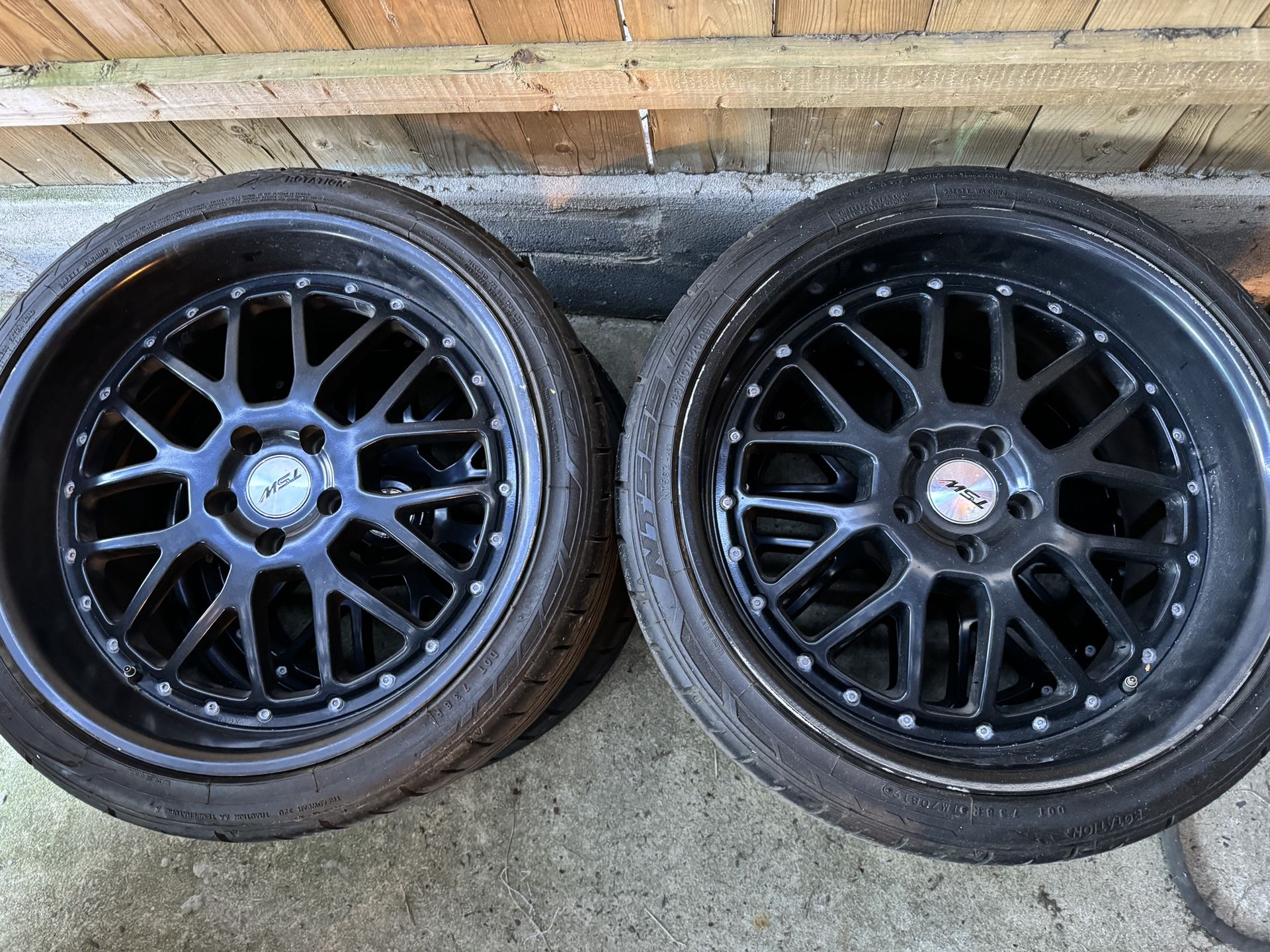 TSW Staggered Valencia Matte Black Wheel & Nitro Tire Kit 20x8.5/10 (05-14 GT, V6)