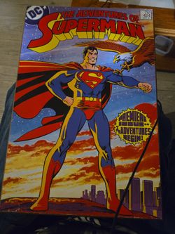 Superman Wooden Poster 