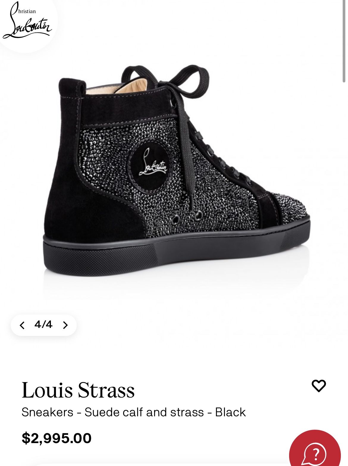 Christian Louboutin louis Strass Men s shoes