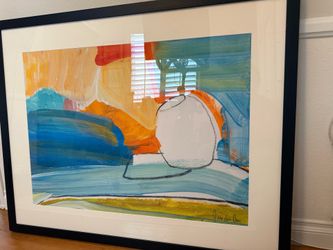 Large abstract framed art