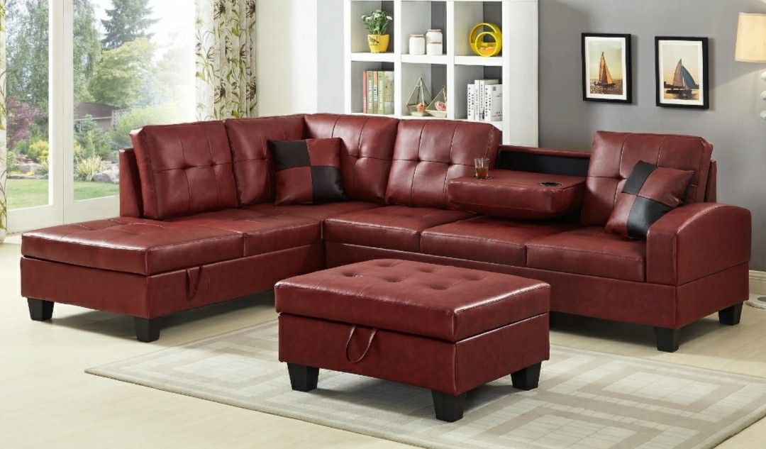 [SPECIAL] Pablo Red Sectional | U5700

