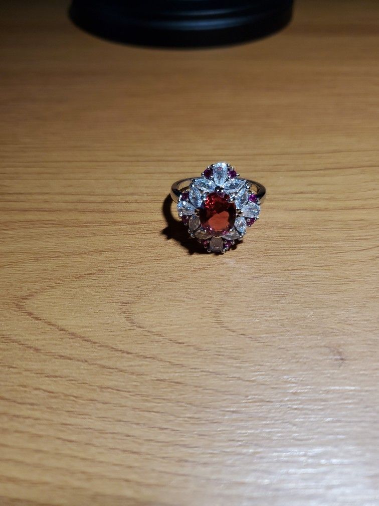 PRECIOUS SILVER RING 925 SIZE 10