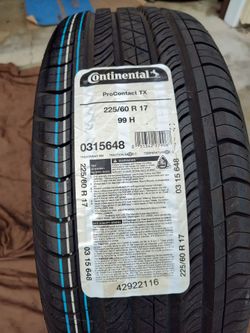 CONTINENTAL 225/60/17 BRAND NEW TIRE....