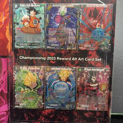 Dragon Ball Super Championship 2023 Reward Alt Art Card Set 