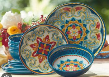 VAJILLA DE MELAMINA 12PCS