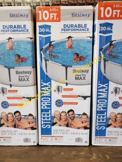 Bestway Pool / Alberca 10ft x 30in Metal Frame NEW + Pump and Filter included