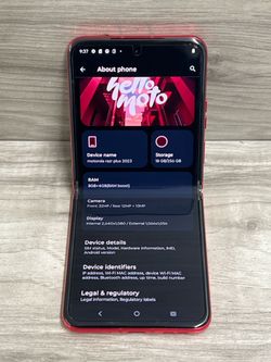 Motorola Razr+ 2023 256GB 8GB T-Mobile Foldable Smartphone (PO1026379)