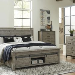Brennagan Gray Storage Bedroom Set

